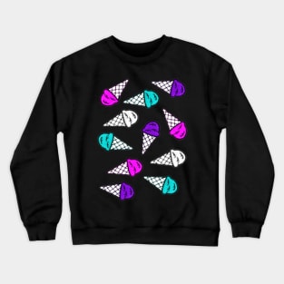 Colorful Ice Cream Pack and Pattern Crewneck Sweatshirt